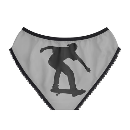 Women's Briefs: Skateboarding Lite Grey