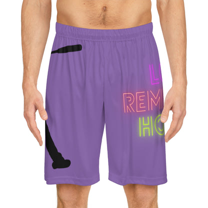 Basketball Shorts: Baseball Lite Purple