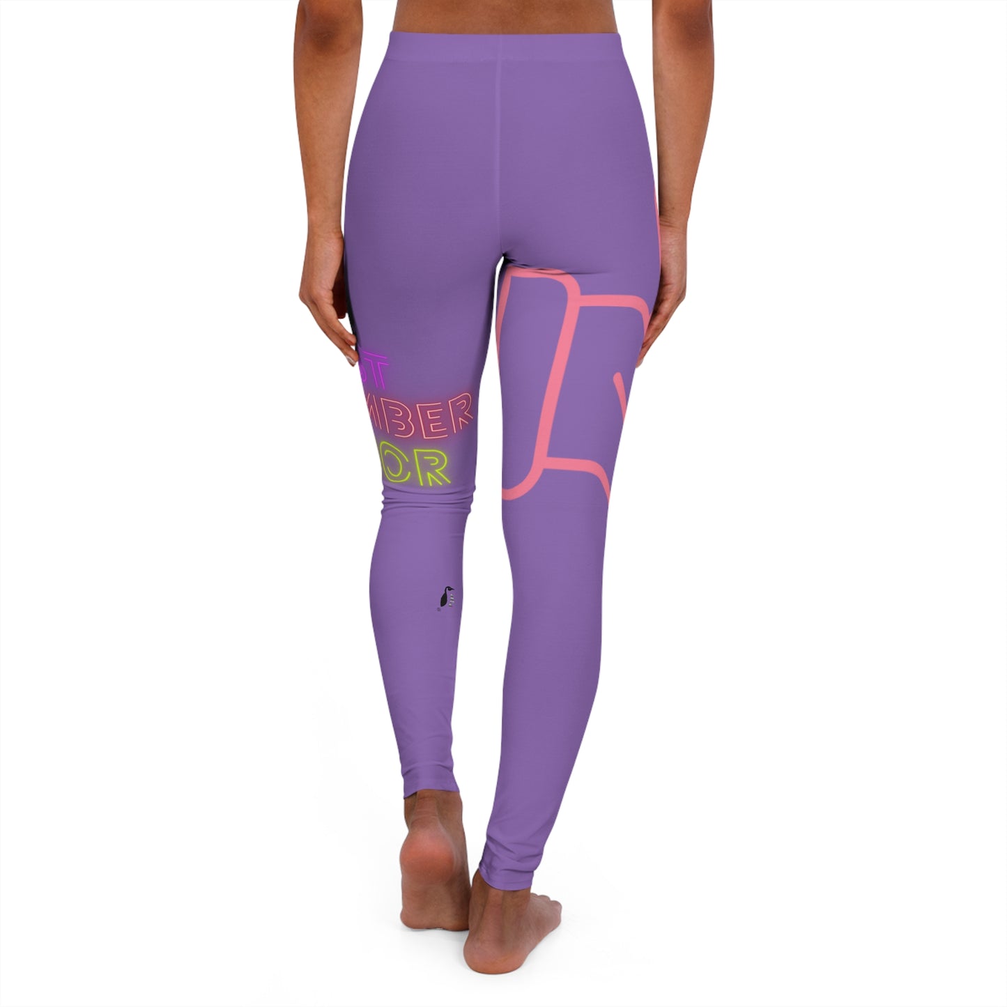 Women's Spandex Leggings: Fight Cancer Lite Purple