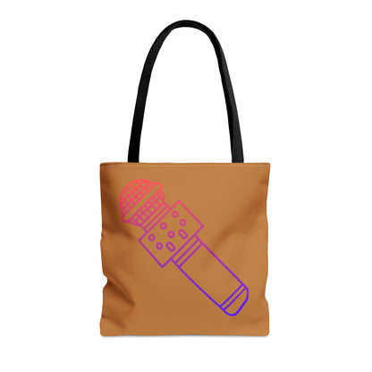 Tote Bag: Music Lite Brown