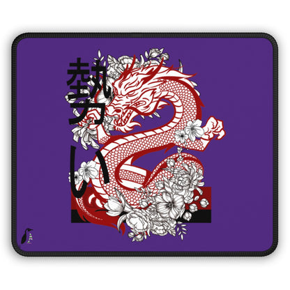 Gaming Mouse Pad: Dragons Purple