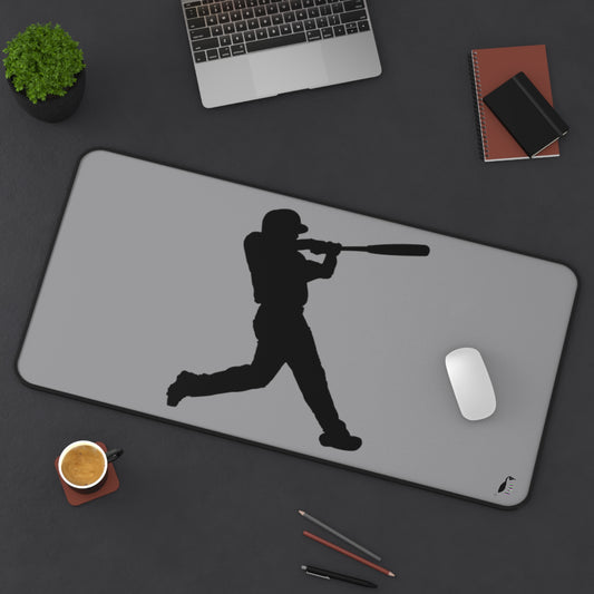 Desk Mat: Baseball Grey
