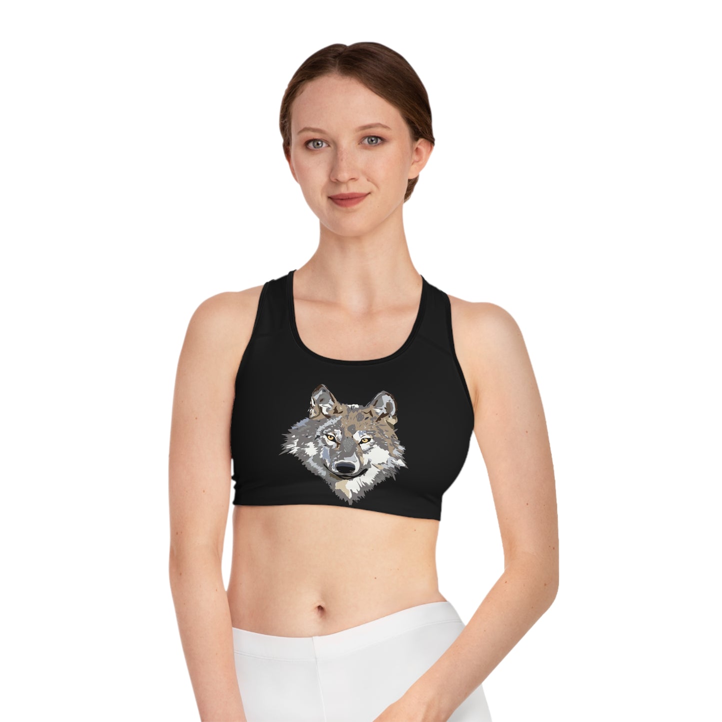 Sports Bra: Wolves Black