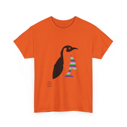 Heavy Cotton Tee: Crazy Penguin World Logo #1