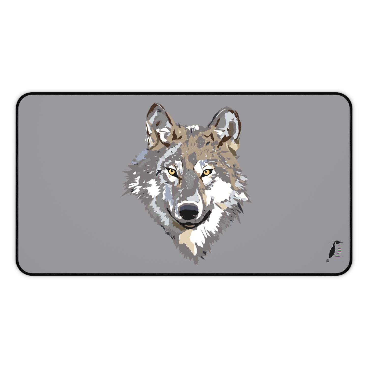 Desk Mat: Wolves Grey