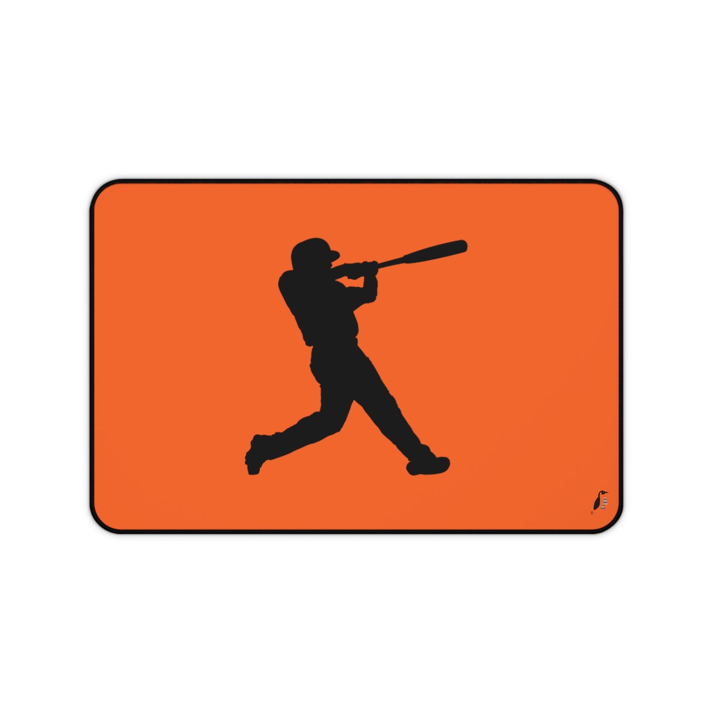 Desk Mat: Baseball Orange