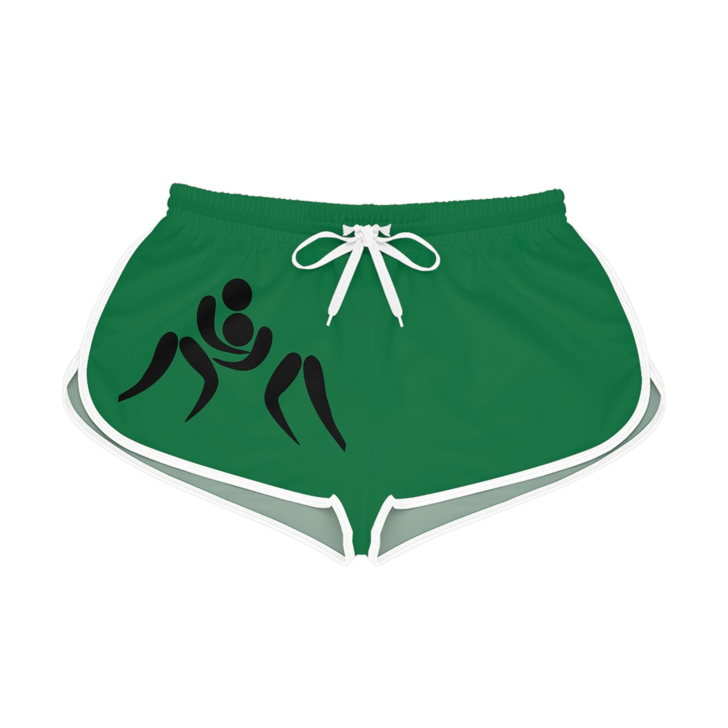 Women's Relaxed Shorts: Wrestling Dark Green