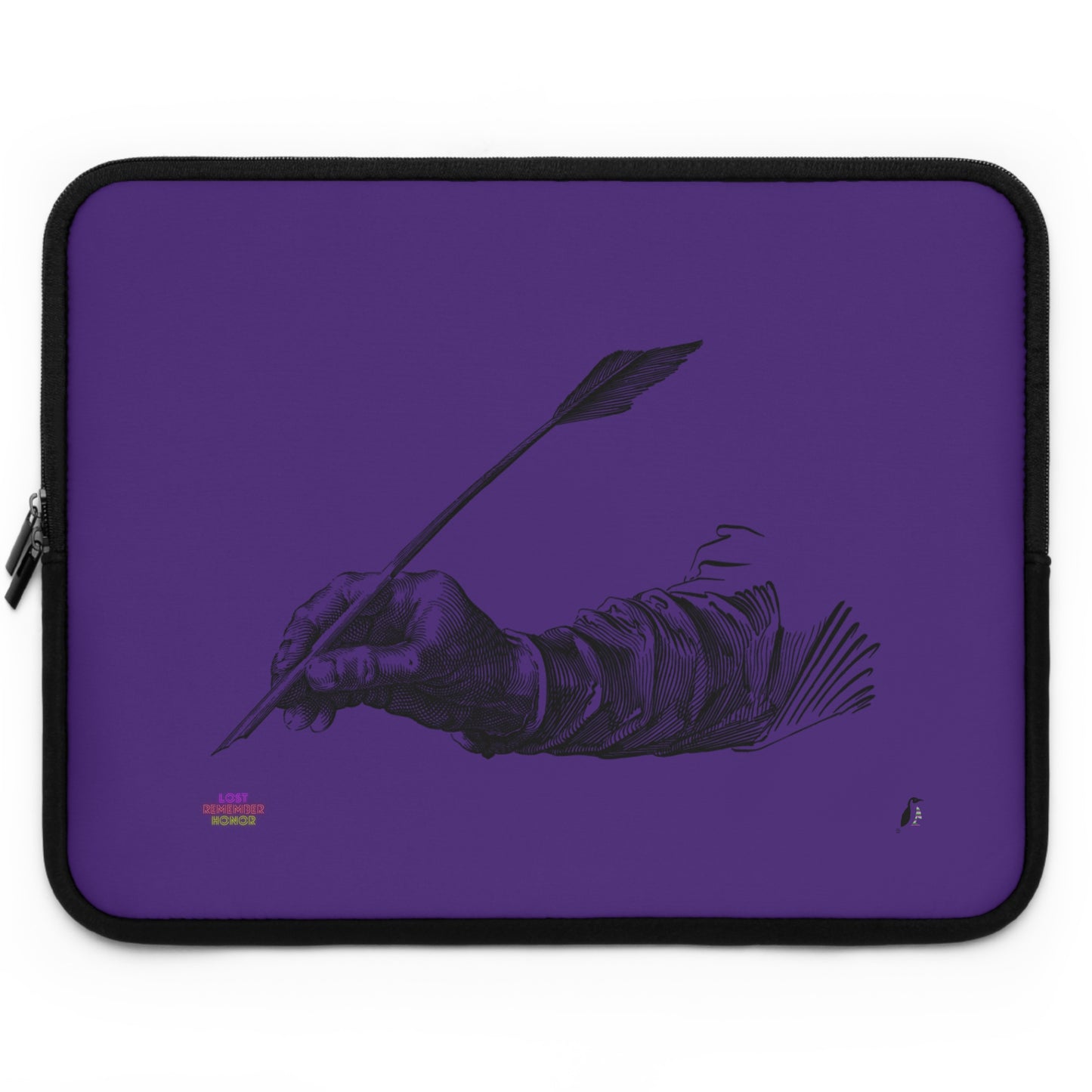 Laptop Sleeve: Writing Purple