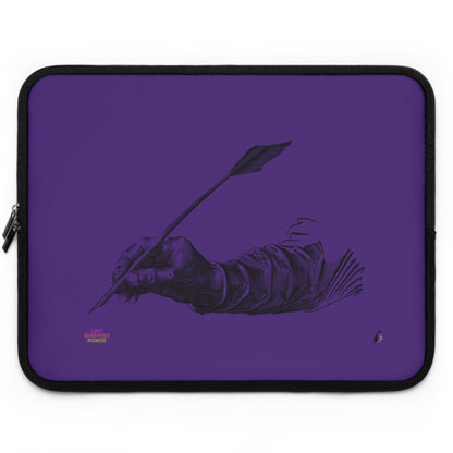 Laptop Sleeve: Writing Purple