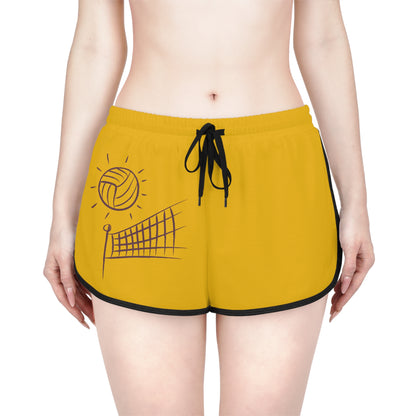 Women's Relaxed Shorts: Volleyball Yellow