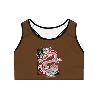 Sports Bra: Dragons Brown