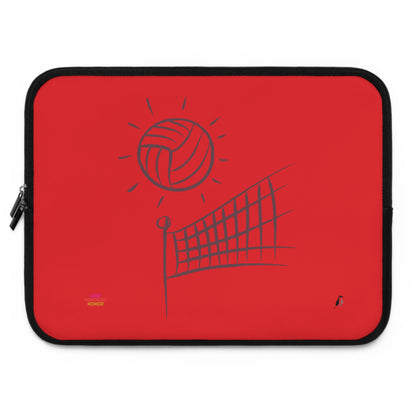 Laptop Sleeve: Volleyball Red