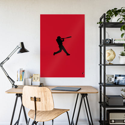 Gloss Posters: Baseball Dark Red