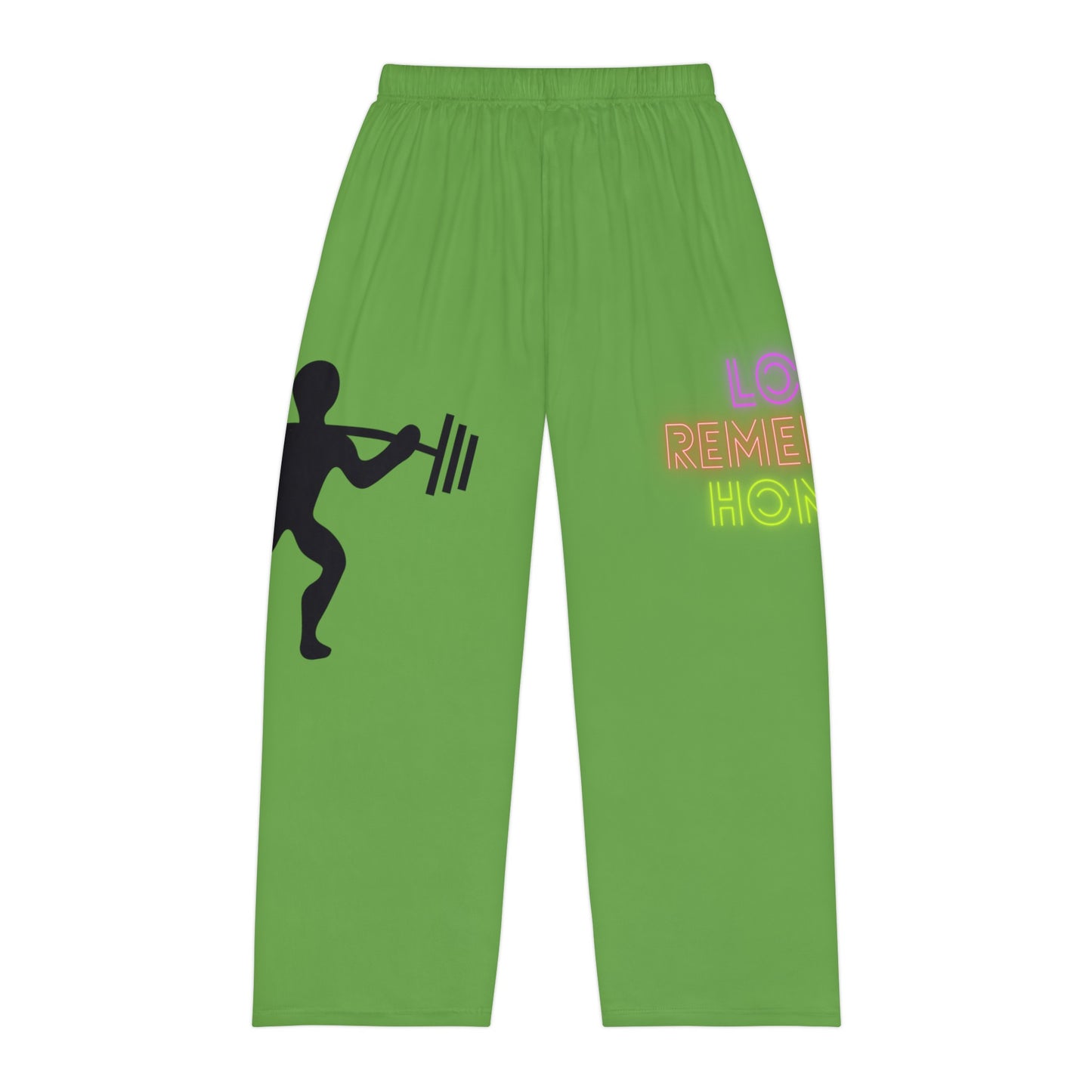 Men's Pajama Pants: Weightlifting Green