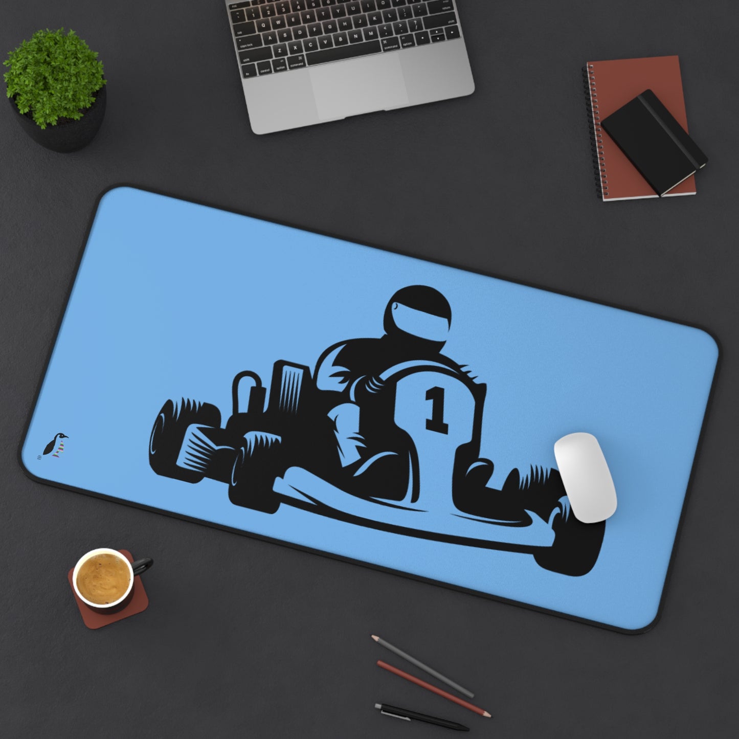 Desk Mat: Racing Lite Blue