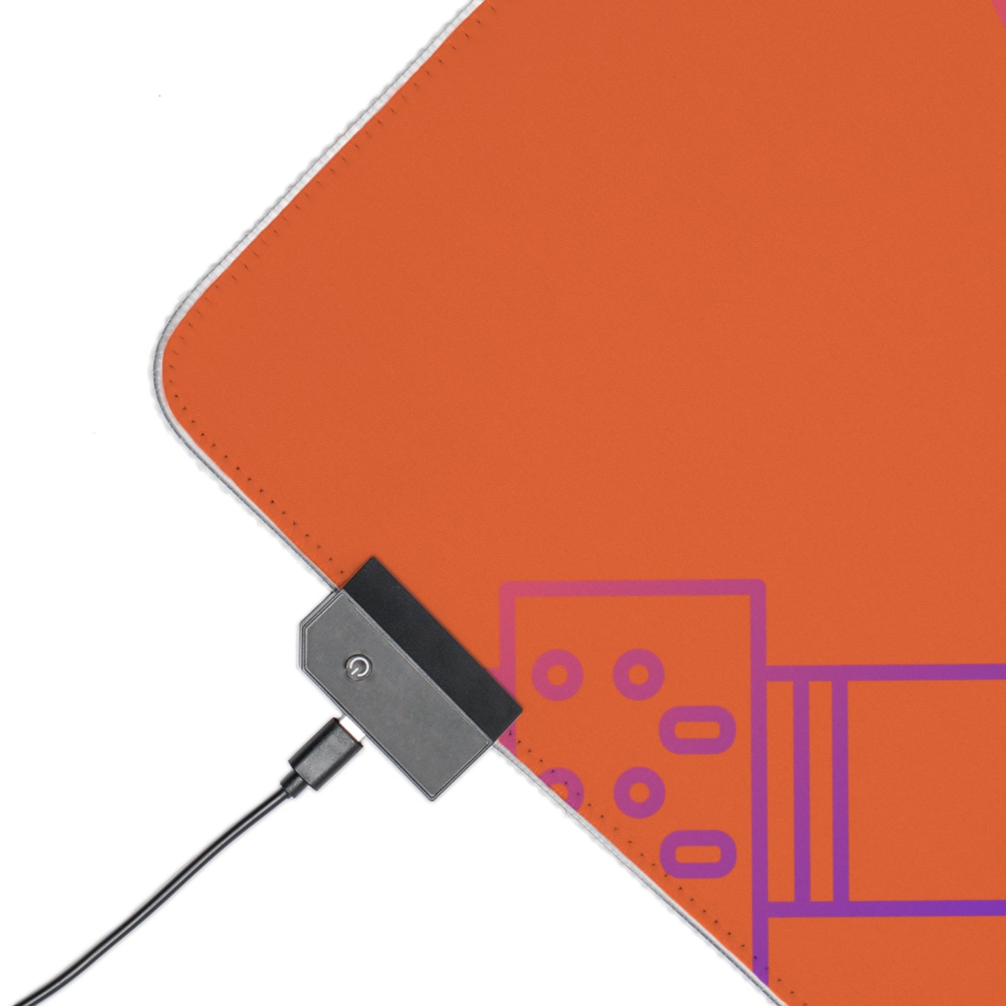 LED Gaming Mouse Pad: Music Orange