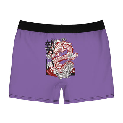 Men's Boxer Briefs: Dragons Lite Purple