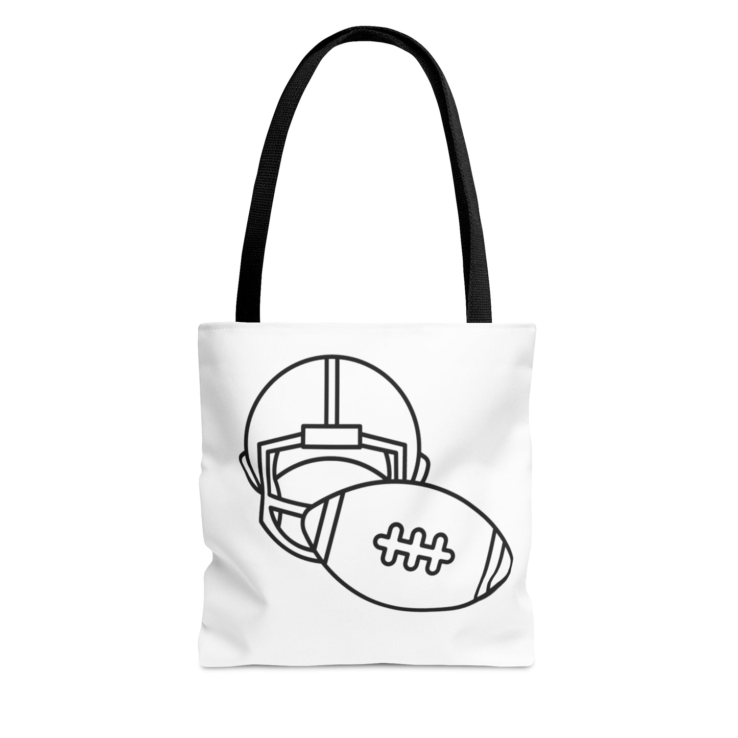 Tote Bag: Football White