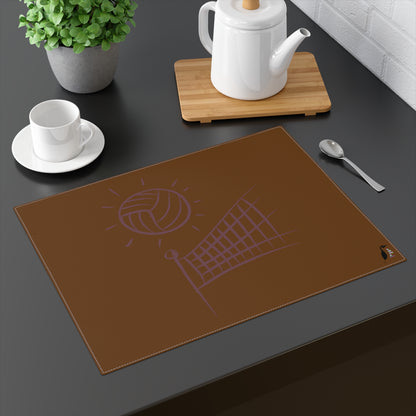 Placemat, 1pc: Volleyball Brown