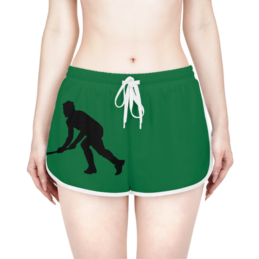 Women's Relaxed Shorts: Hockey Dark Green