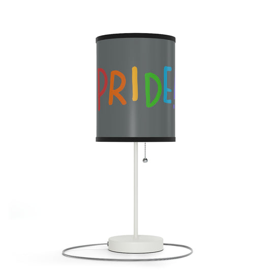 Lamp on a Stand, US|CA plug: LGBTQ Pride Dark Grey