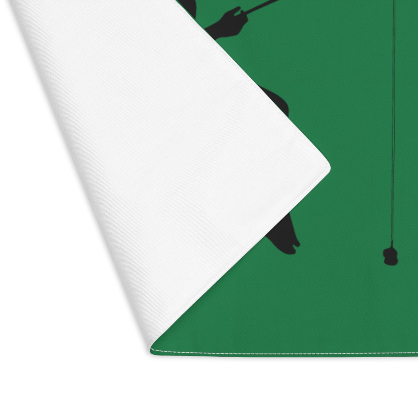 Placemat, 1pc: Fishing Dark Green