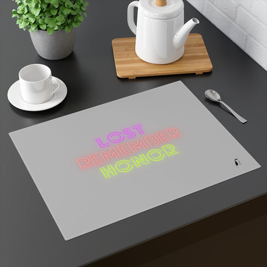 Placemat, 1pc: Lost Remember Honor Lite Grey