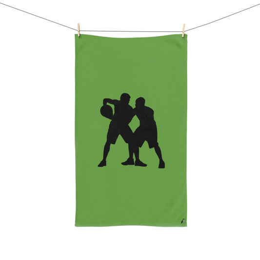 Hand Towel: Basketball Green