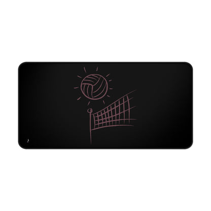 Desk Mat: Volleyball Black