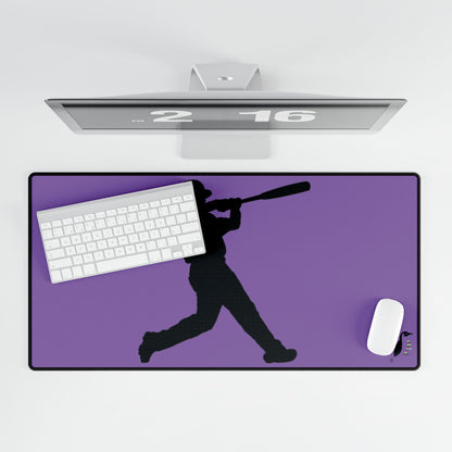 Desk Mats: Baseball Lite Purple