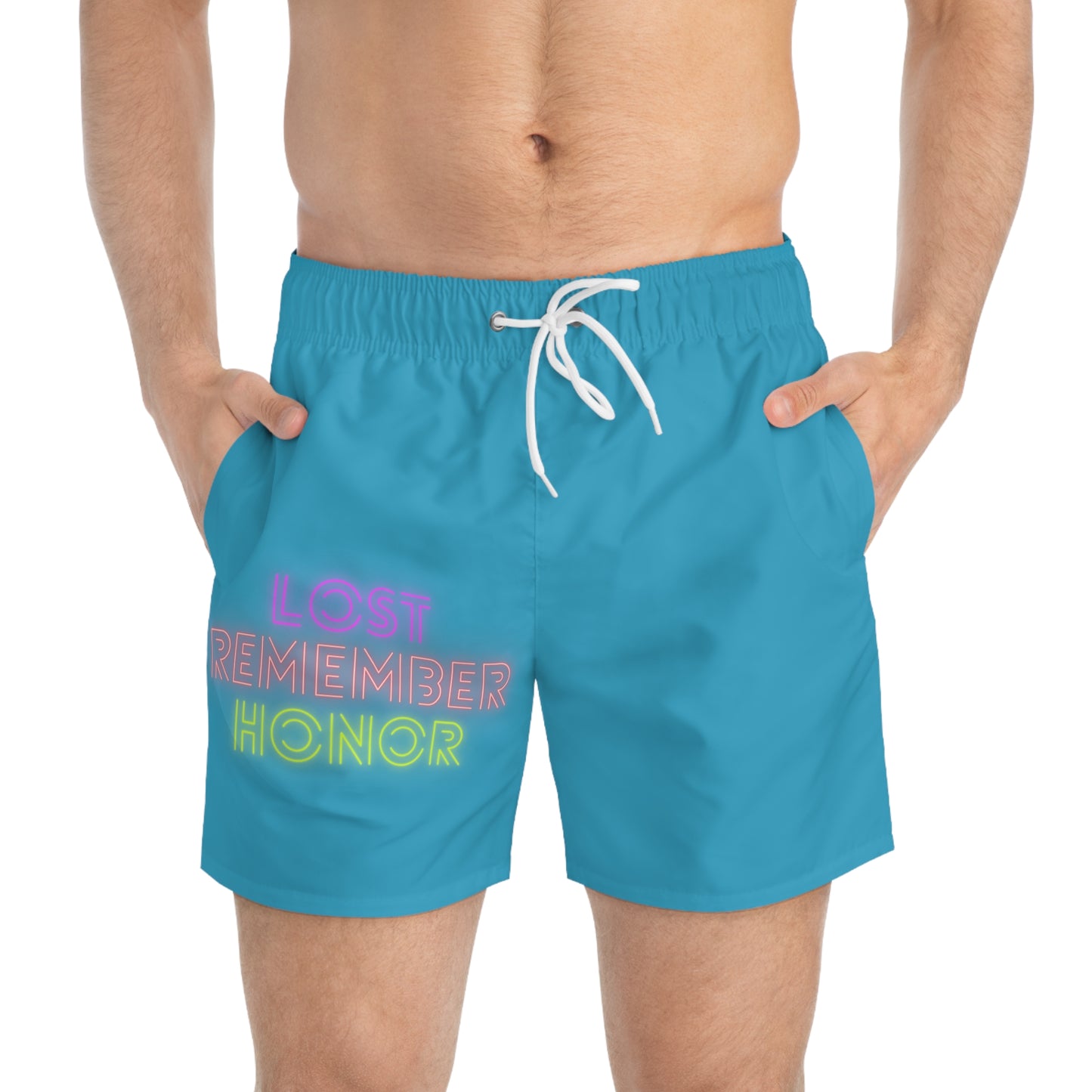 Swim Trunks: Lost Remember Honor Turquoise