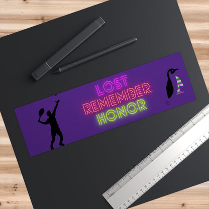 Bumper Stickers: Tennis Purple