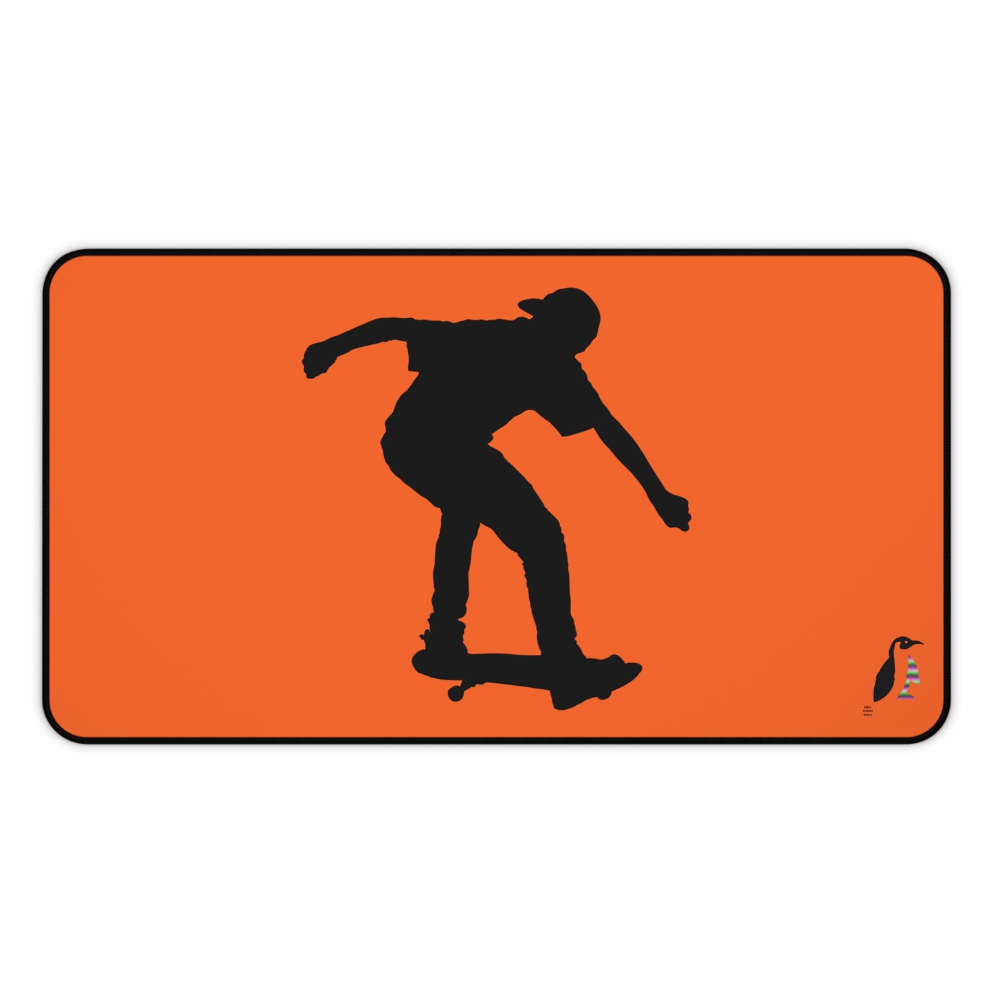 Desk Mat: Skateboarding Orange