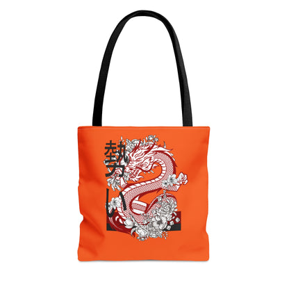 Tote Bag: Dragons Orange