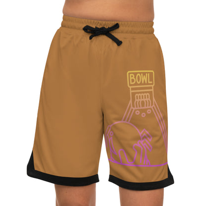 Basketball Rib Shorts: Bowling Lite Brown