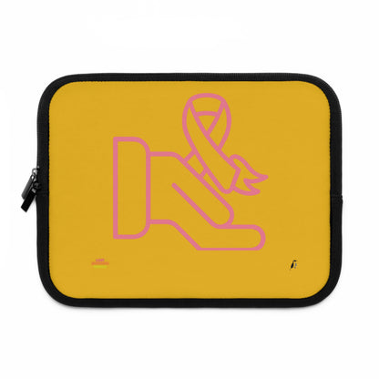 Laptop Sleeve: Fight Cancer Yellow