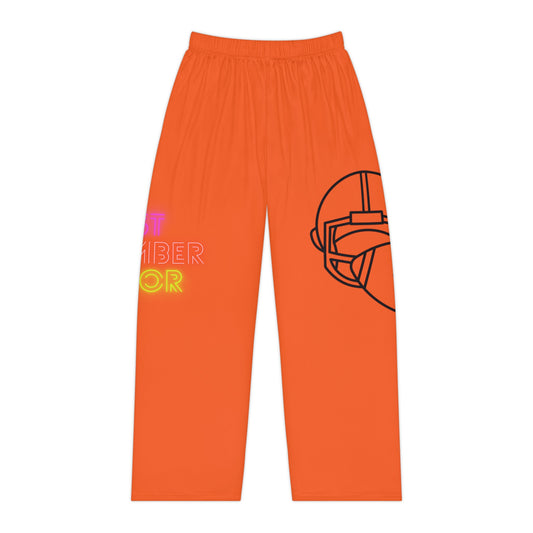 Women's Pajama Pants: Football Orange