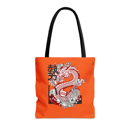 Tote Bag: Dragons Orange