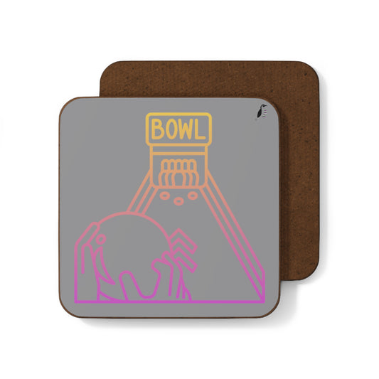 Hardboard Back Coaster: Bowling Grey