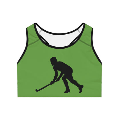 Sports Bra: Hockey Green