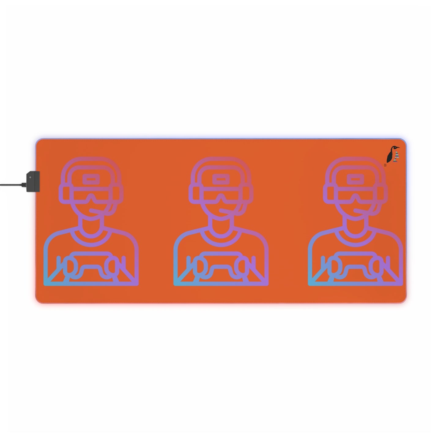 LED Gaming Mouse Pad: Gaming Orange