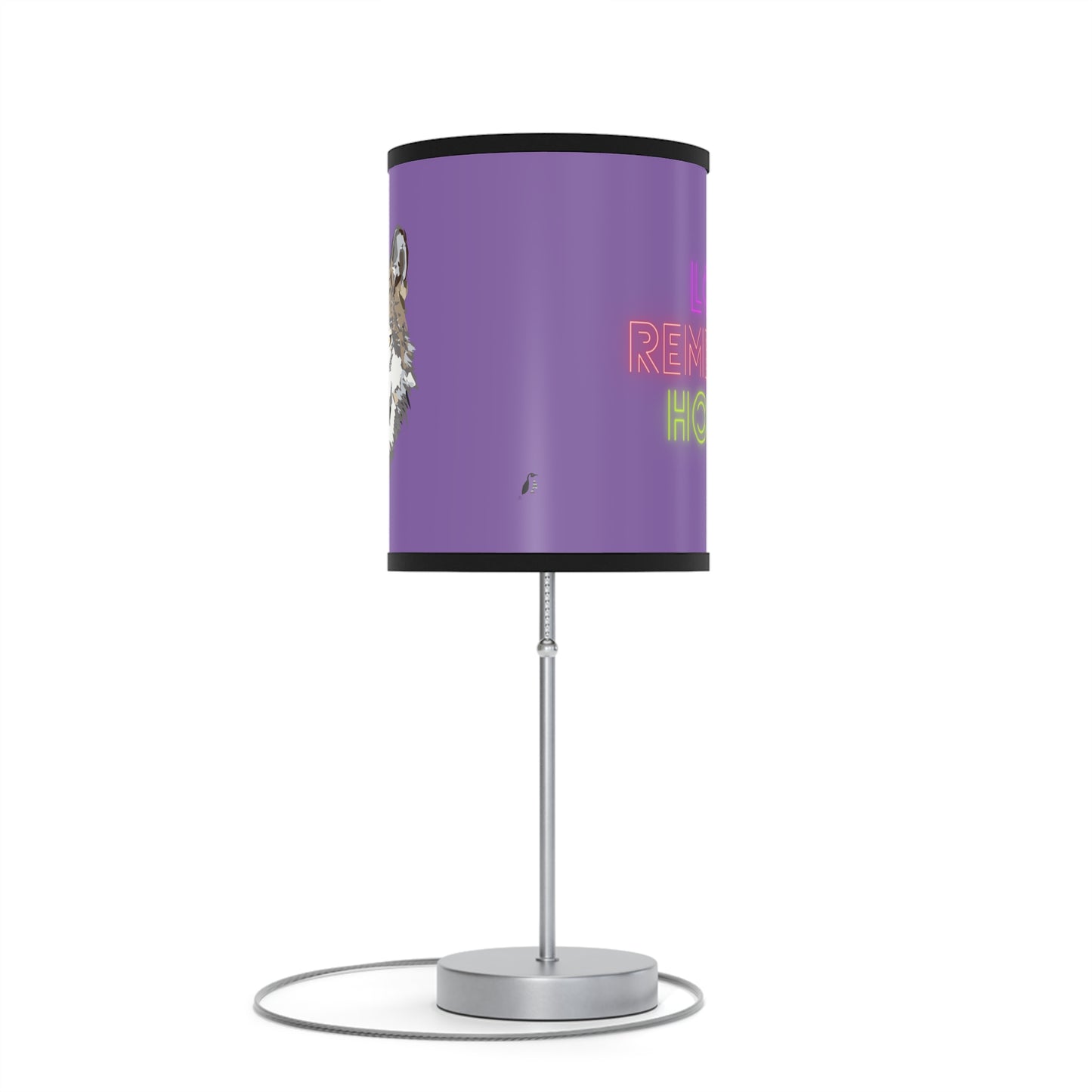 Lamp on a Stand, US|CA plug: Wolves Lite Purple