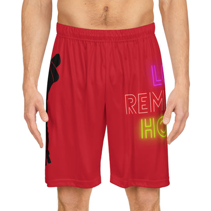 Basketball Shorts: Dance Dark Red