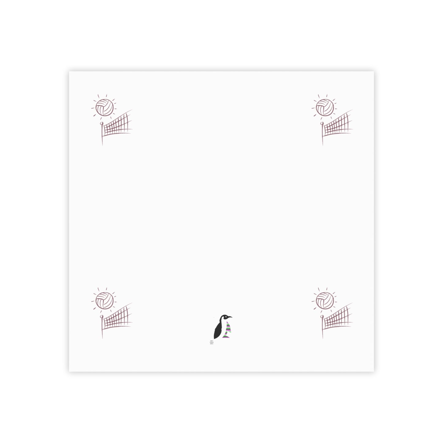 Post-it® Note Pads: Volleyball White