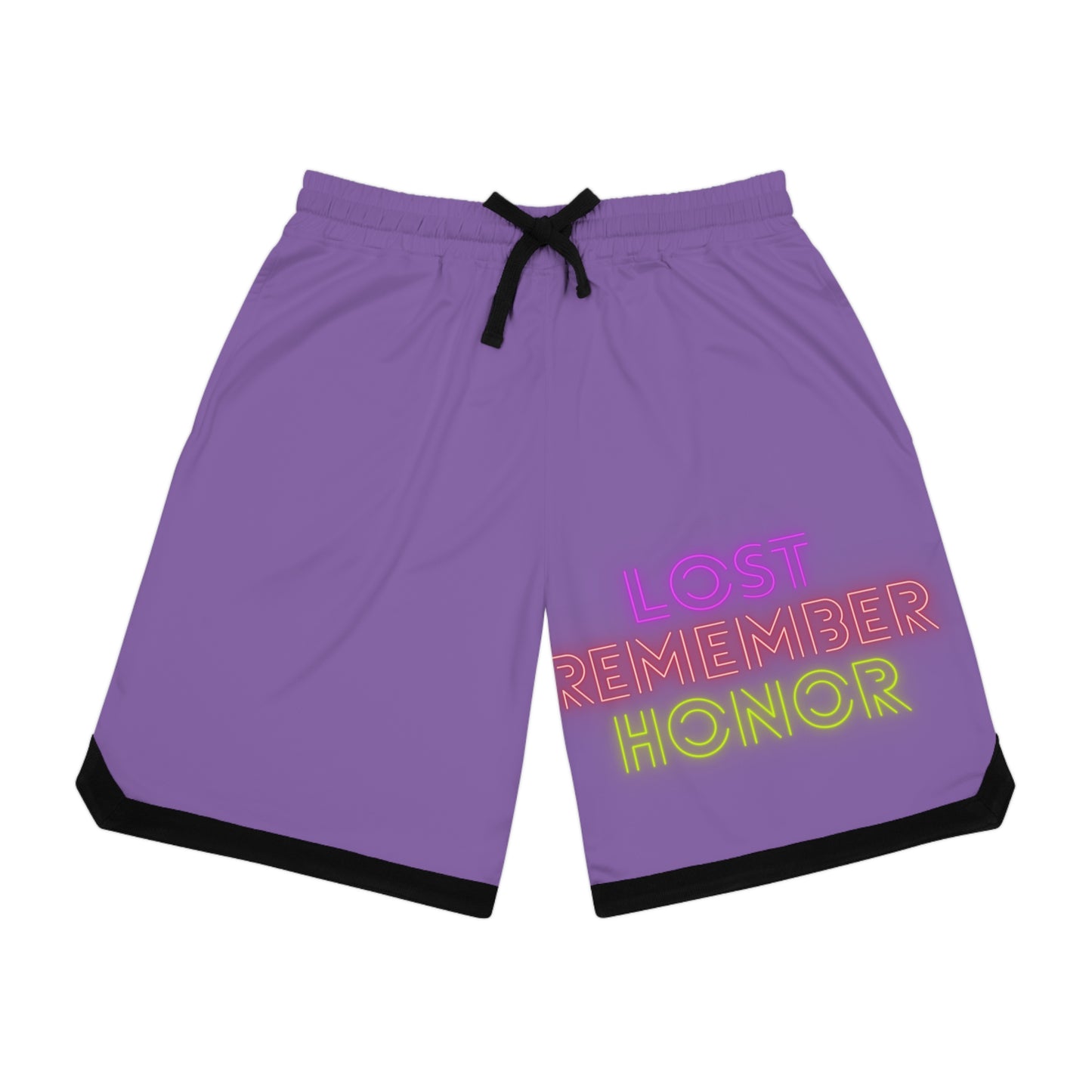 Basketball Rib Shorts: Lost Remember Honor Lite Purple