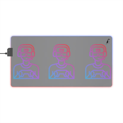 LED Gaming Mouse Pad: Gaming Grey