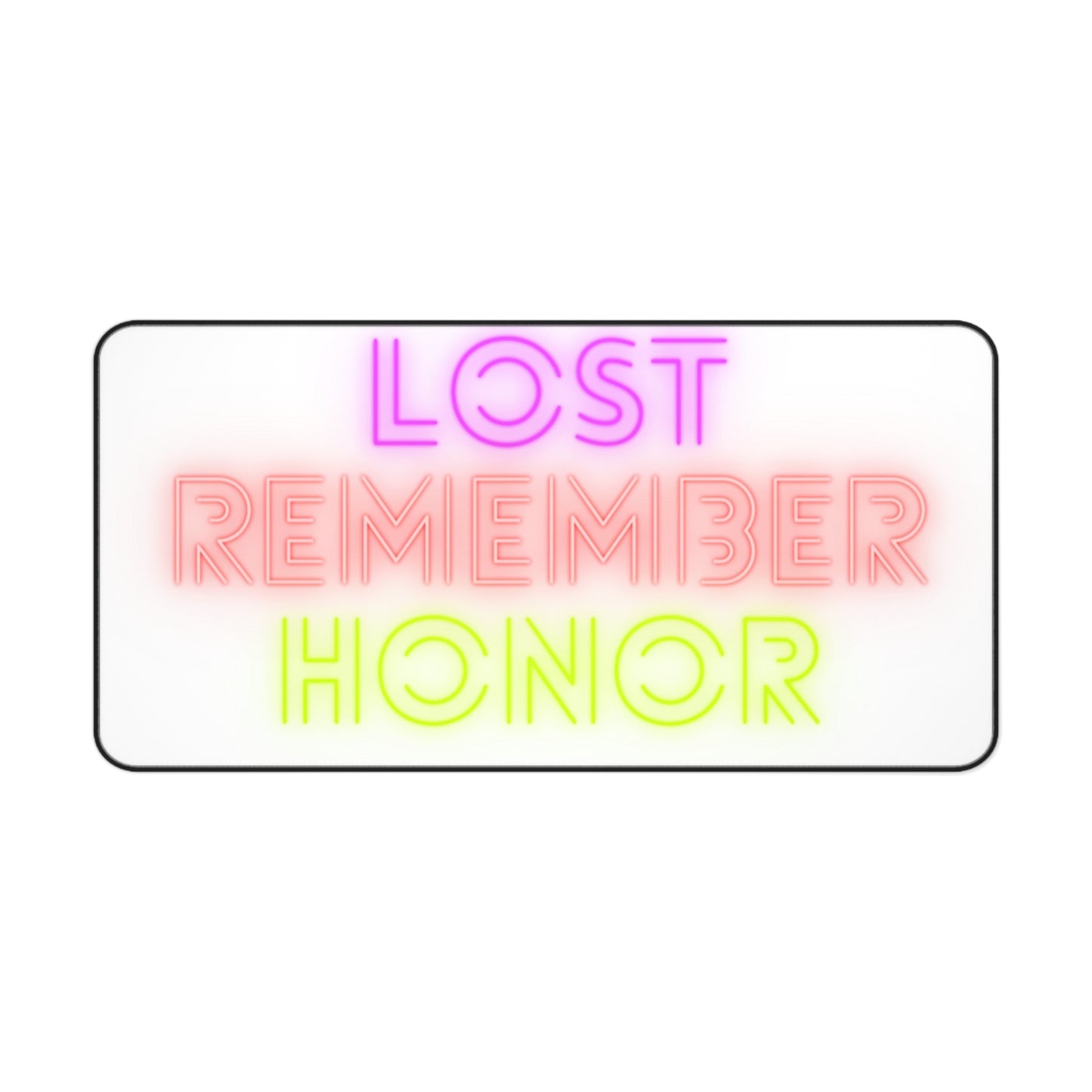 Desk Mat: Lost Remember Honor White