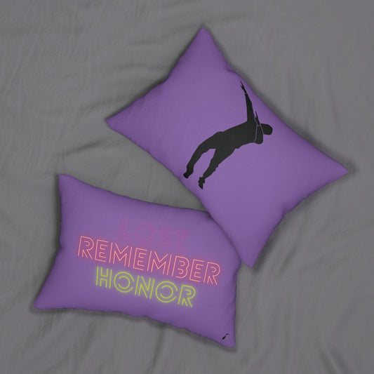 Spun Polyester Lumbar Pillow: Dance Lite Purple
