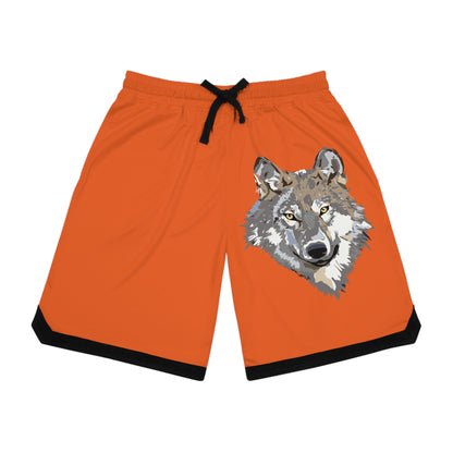 Basketball Rib Shorts: Wolves Orange