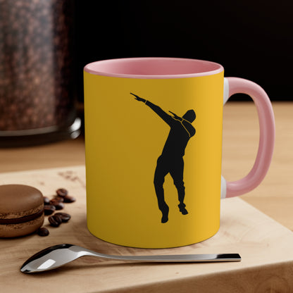 Accent Coffee Mug, 11oz: Dance Yellow